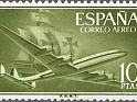 Spain 1955 Transports 10 Ptas Green & Olive Green Edifil 1179
